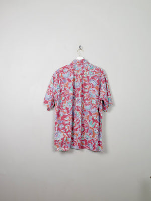 Men's Vintage Hawaiian Shirt XL - The Harlequin