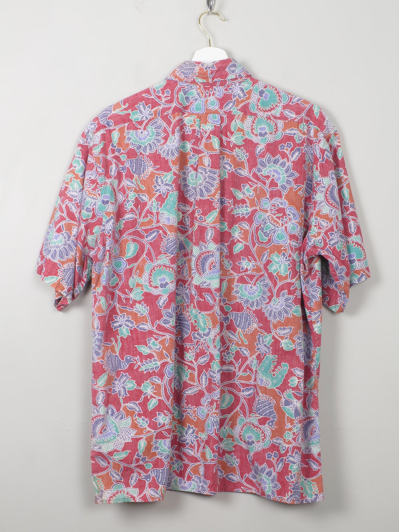 Men's Vintage Hawaiian Shirt XL - The Harlequin