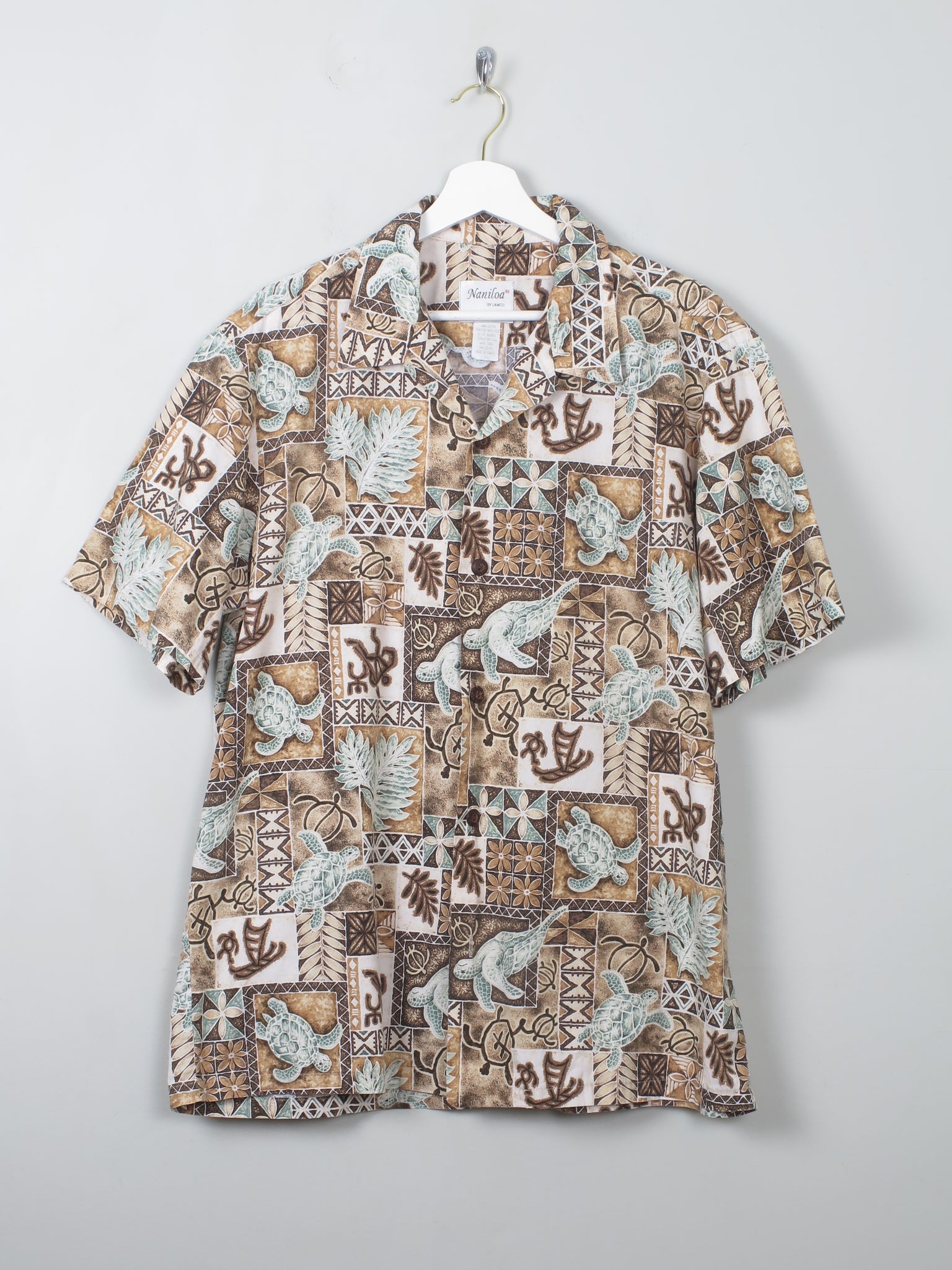 Men's Vintage Shirt Made in Hawaii L - The Harlequin