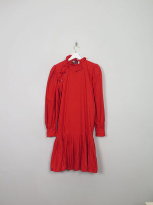 Vintage Red Frilly John Rocha Dress S