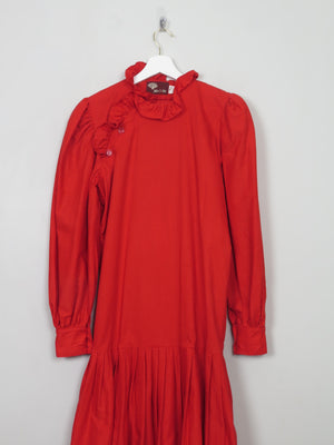 Vintage Red Frilly John Rocha Dress S