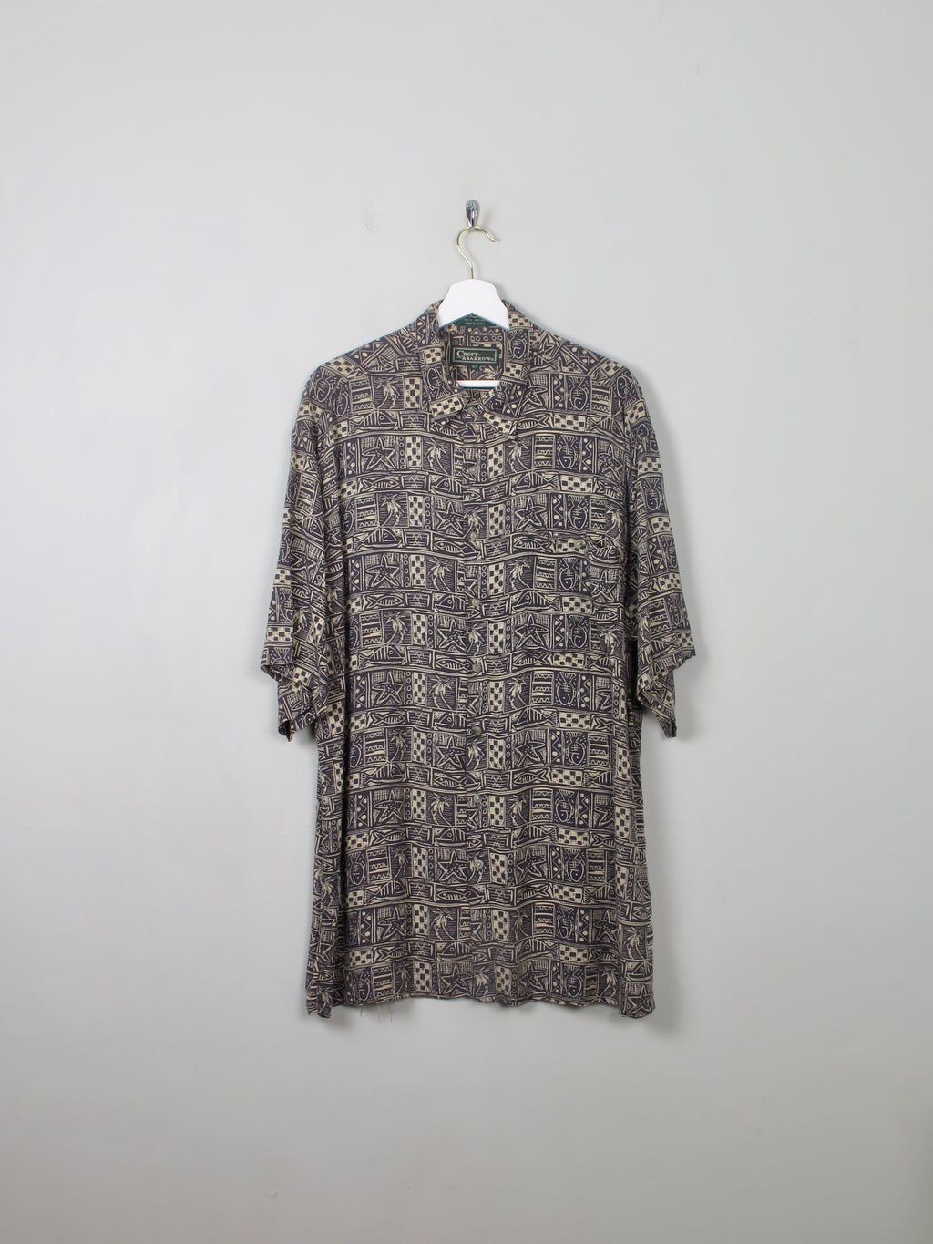 Men's Printed Vintage Shirt XL - The Harlequin