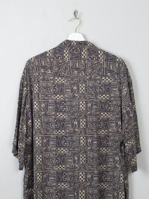 Men's Printed Vintage Shirt XL - The Harlequin