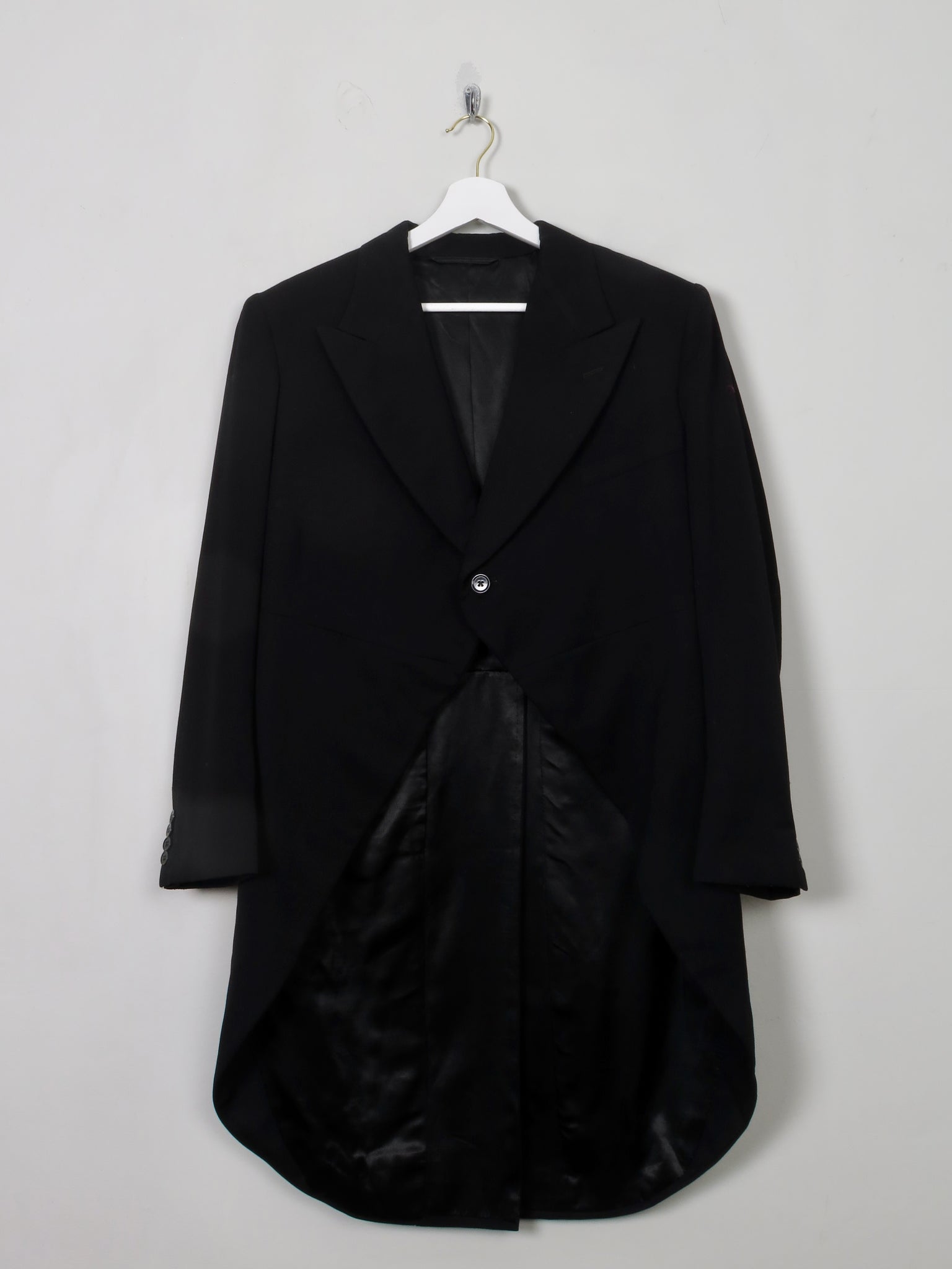 Men's Vintage Burton Black Tails Coat 36/38" Chest