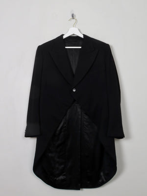 Men's Vintage Burton Black Tails Coat 36/38" Chest