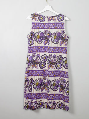 Vintage Colourful Shift Dress S - The Harlequin