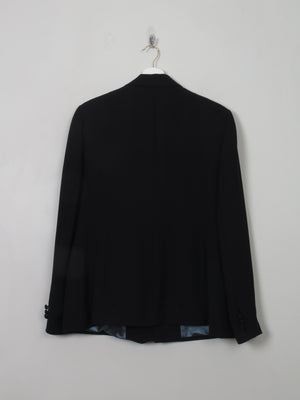Women's Vintage Black Wool Principles Jacket L - The Harlequin