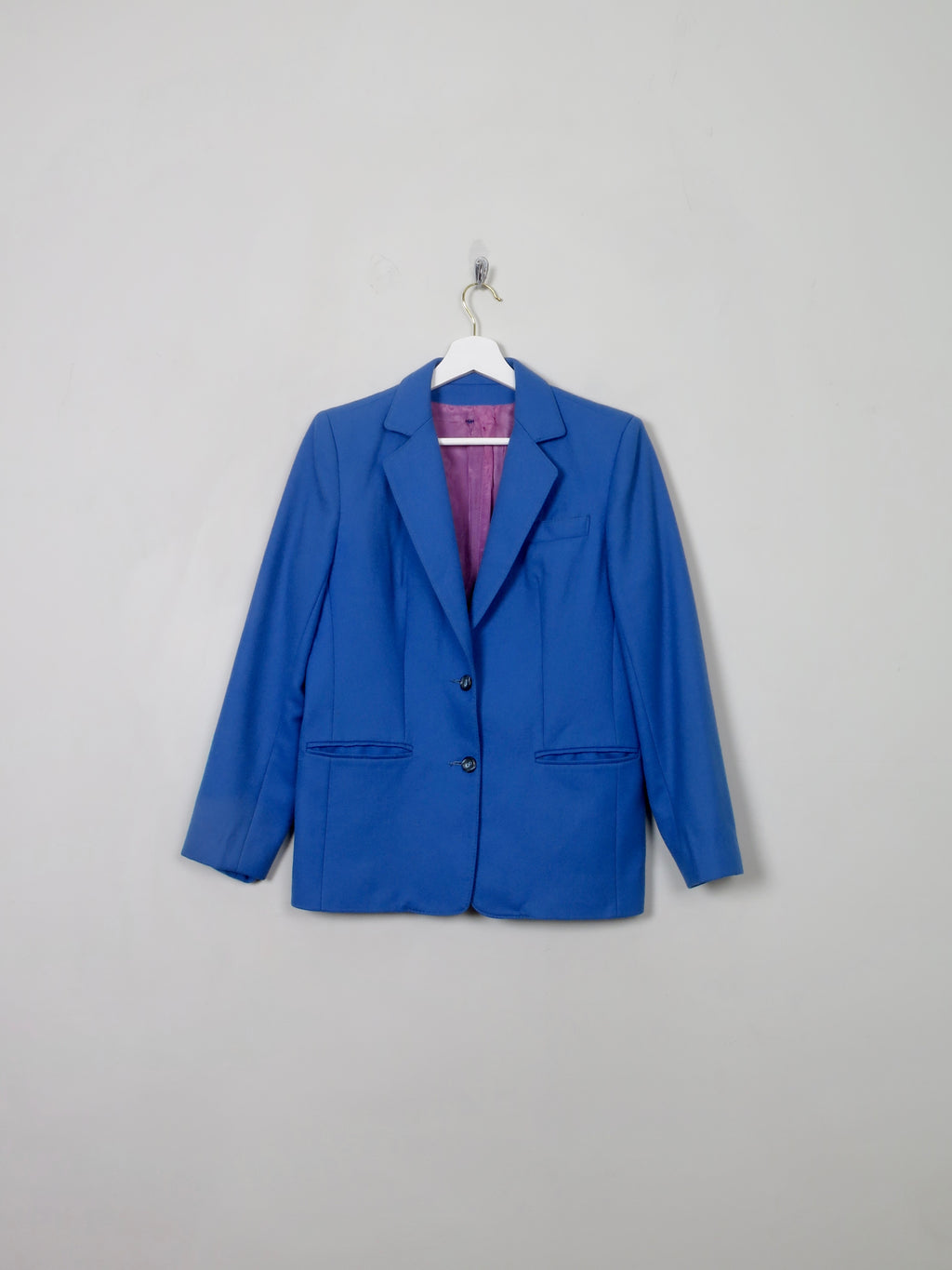Women's Vintage Blue Brian Tucker Wool Jacket S