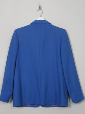 Women's Vintage Blue Brian Tucker Wool Jacket S - The Harlequin