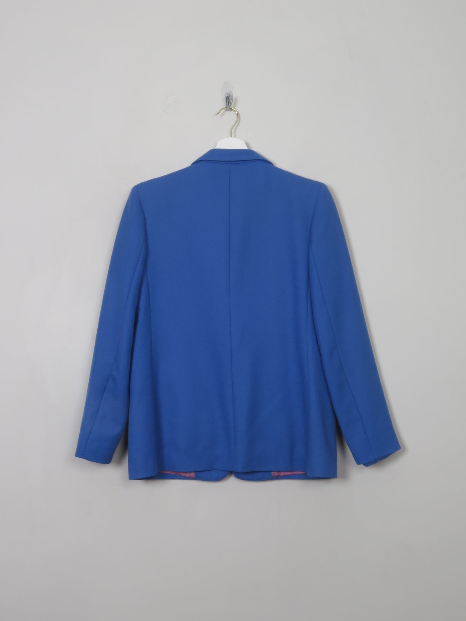 Women's Vintage Blue Brian Tucker Wool Jacket S - The Harlequin