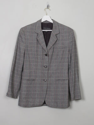 Women's Vintage Wool Check Banana Republic Jacket S - The Harlequin