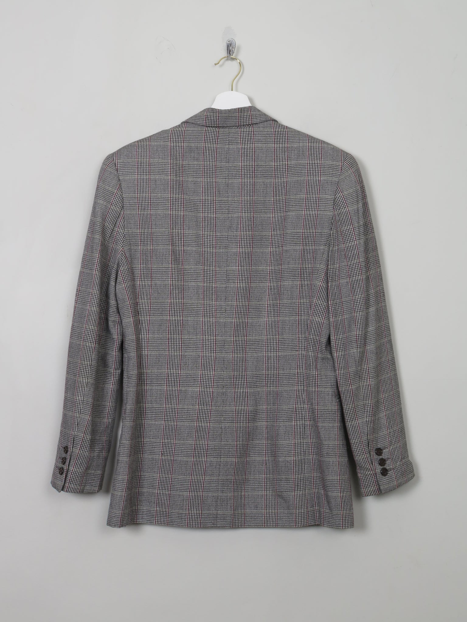 Women's Vintage Wool Check Banana Republic Jacket S - The Harlequin