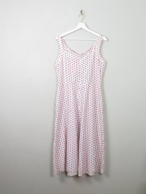 Vintage Summer Dress L - The Harlequin