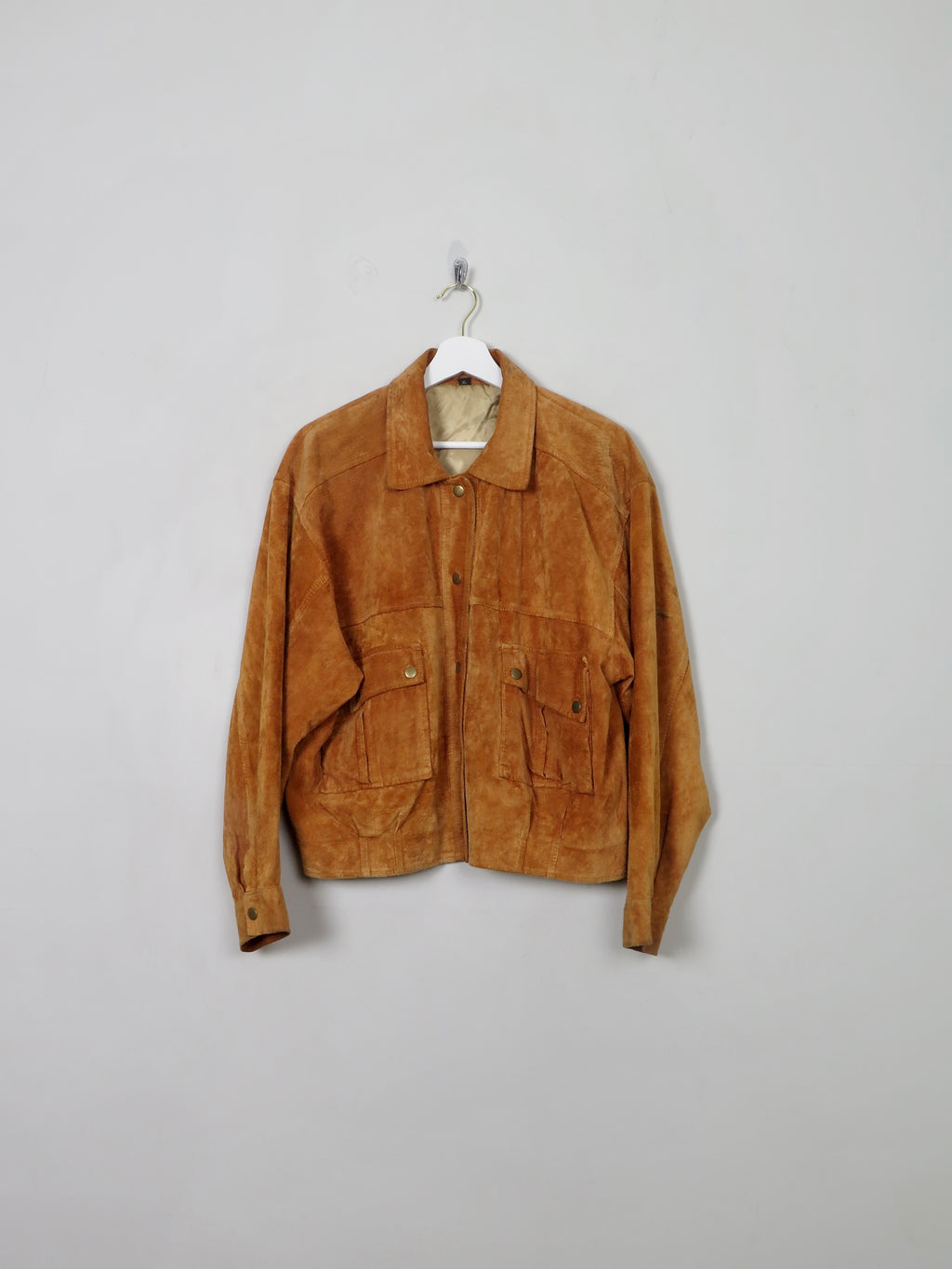 Women's Vintage Tan Suede Jacket M