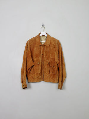 Women's Vintage Tan Suede Jacket M - The Harlequin