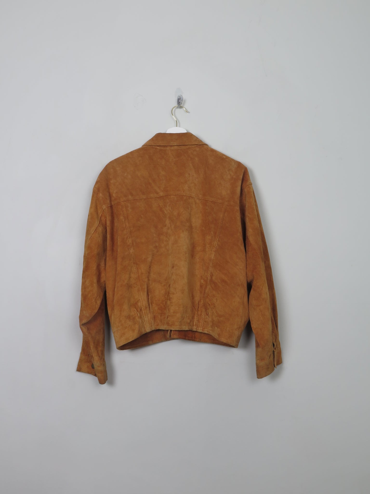 Women's Vintage Tan Suede Jacket M - The Harlequin