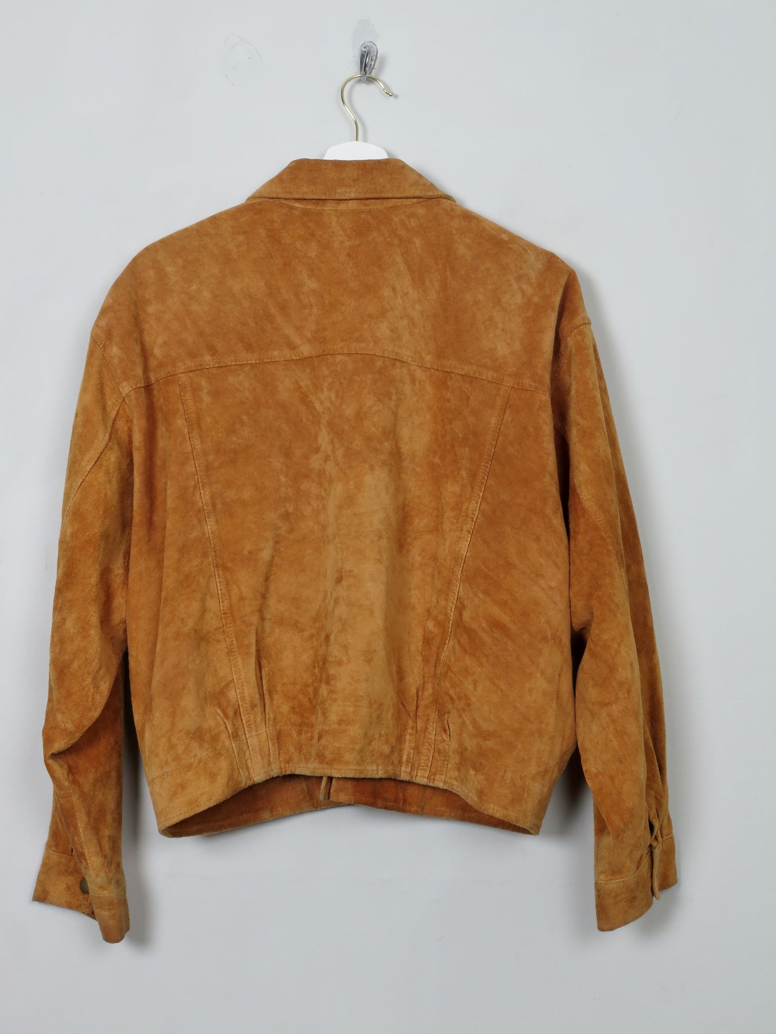 Women's Vintage Tan Suede Jacket M - The Harlequin