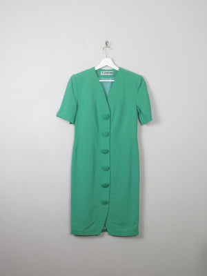 Vintage Green Button Down Dress XS - The Harlequin