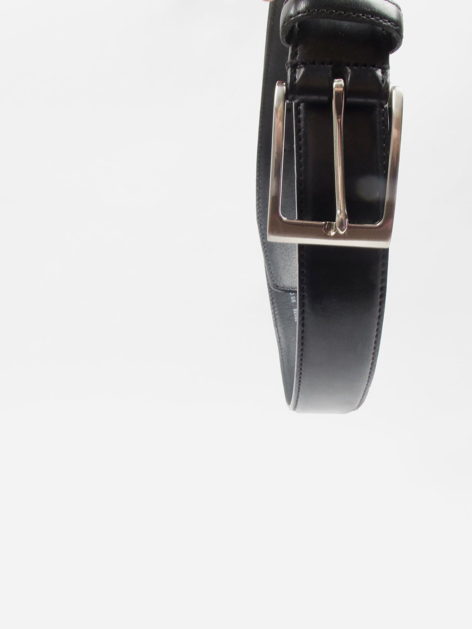Men's Saddler Black Leather Belt 85CMs