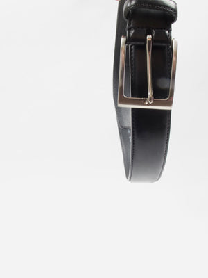 Men's Saddler Black Leather Belt 85CMs
