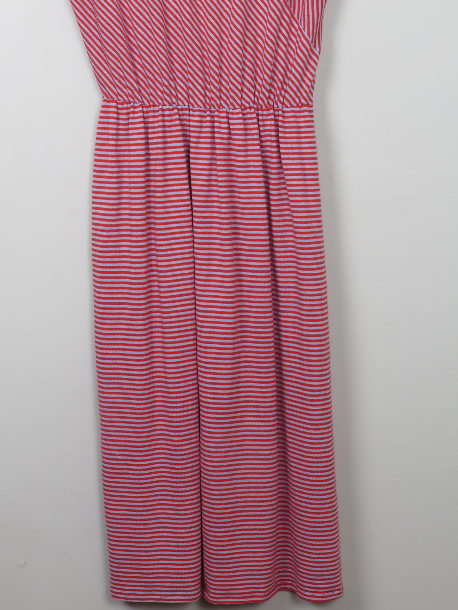 Vintage Striped Red & Grey Dress S/M - The Harlequin