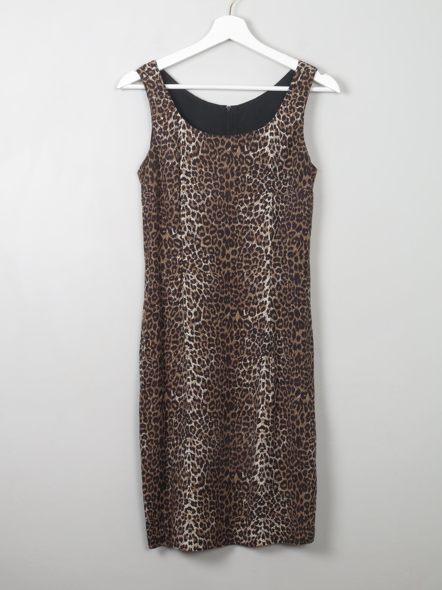 Vintage Leopard Print Fitted Dress XS - The Harlequin