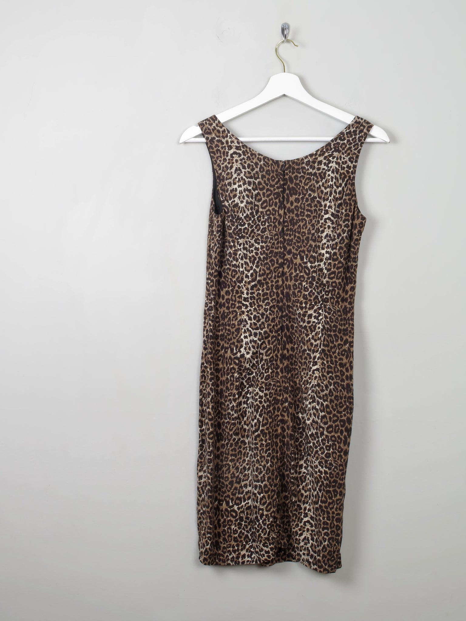 Vintage Leopard Print Fitted Dress XS - The Harlequin