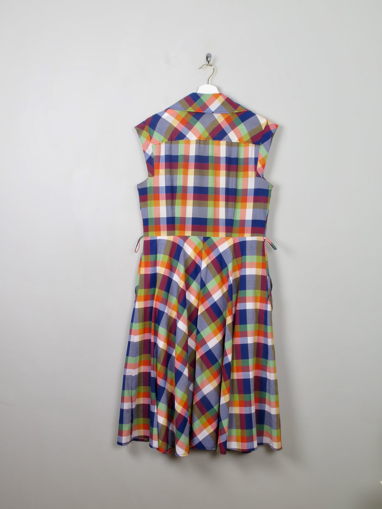 Vintage Check 70s Dress M - The Harlequin