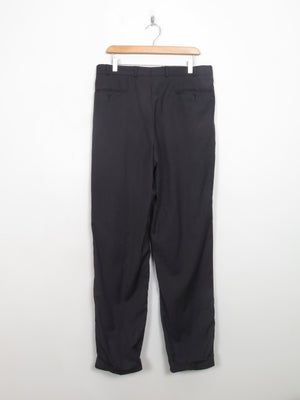 Men's Vintage Dark Grey Wool Pierre Cardin Trousers 34/33