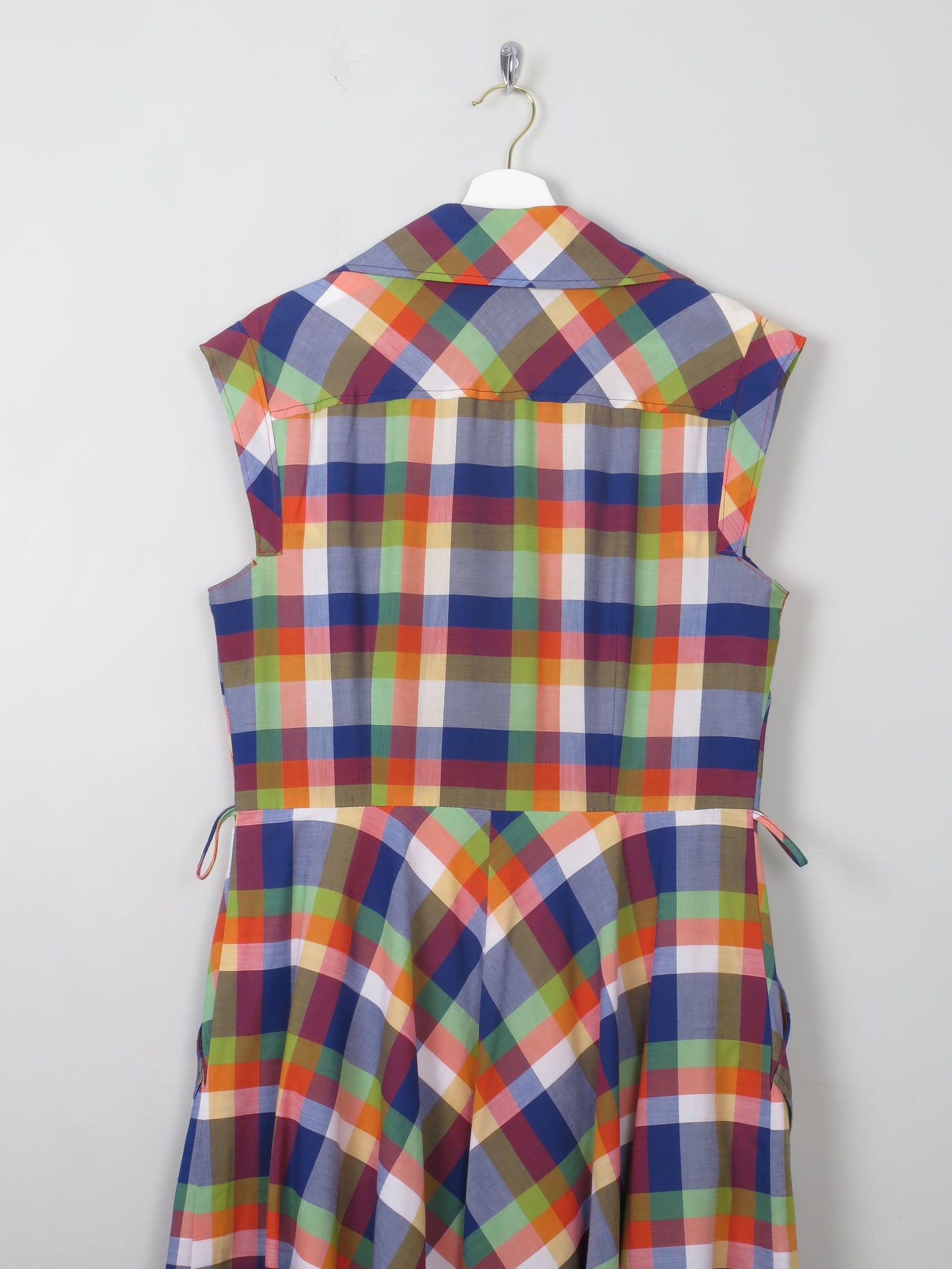 Vintage Check 70s Dress M - The Harlequin