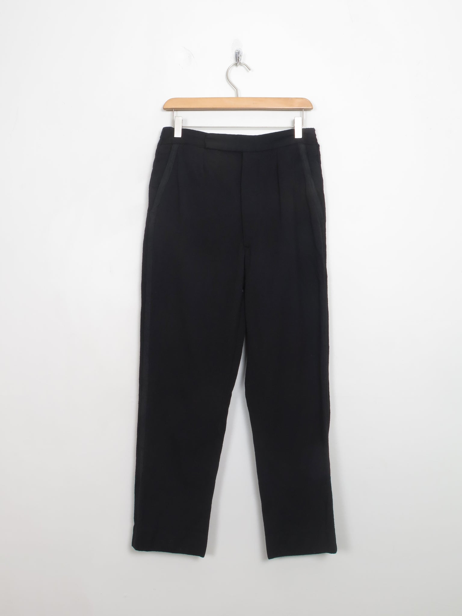 Men's Vintage Black Tux Trousers 28/28