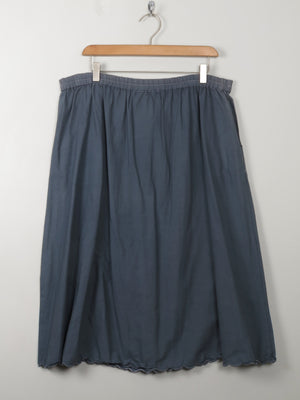 Vintage Charcoal Black Skirt L/XL - The Harlequin