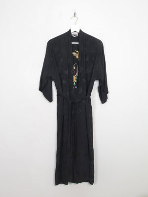 Women's Vintage Chinese Embroidered Dressing Gown S