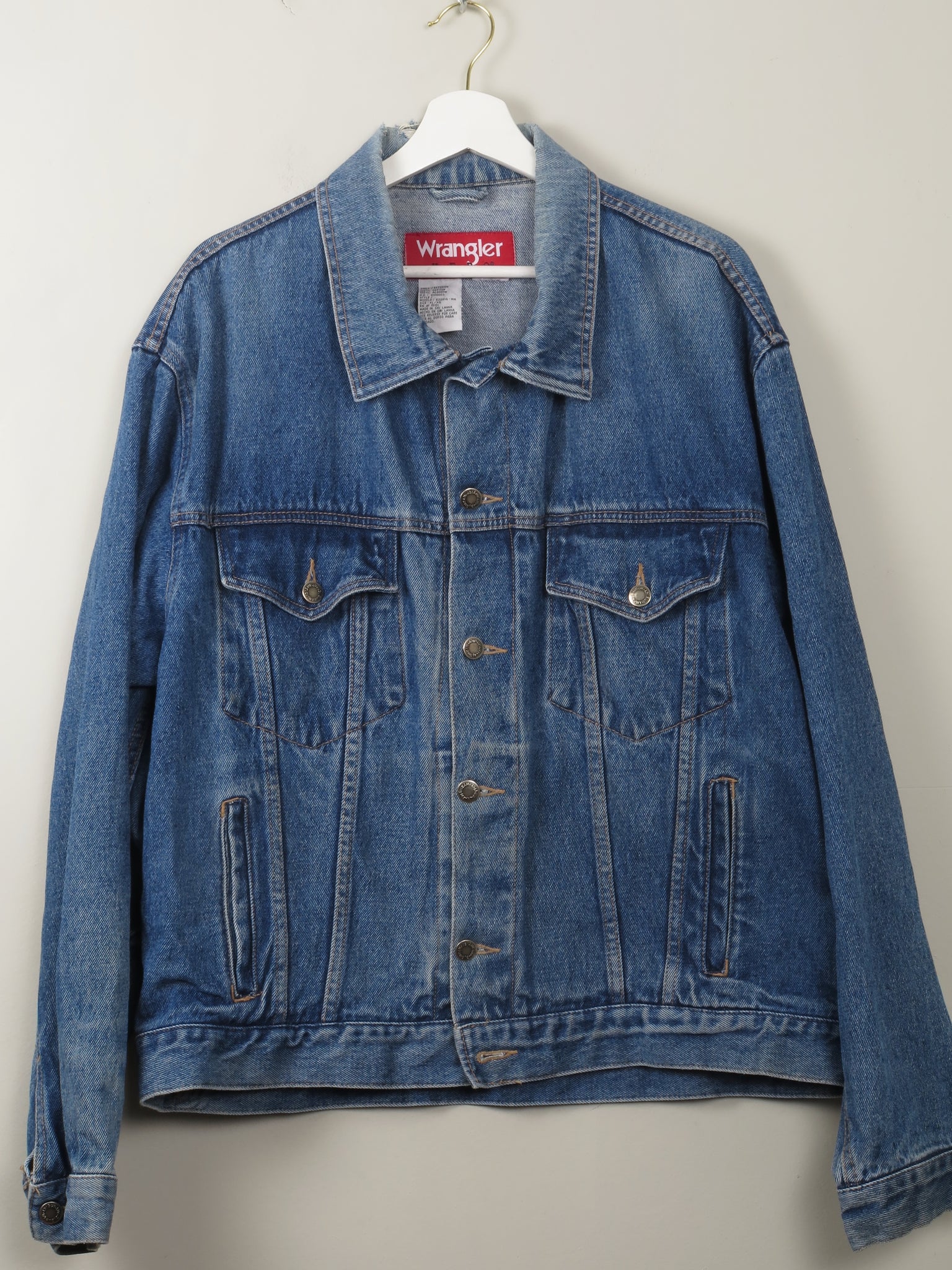 Men's Vintage Wrangler Hero Denim Jacket L/XL - The Harlequin