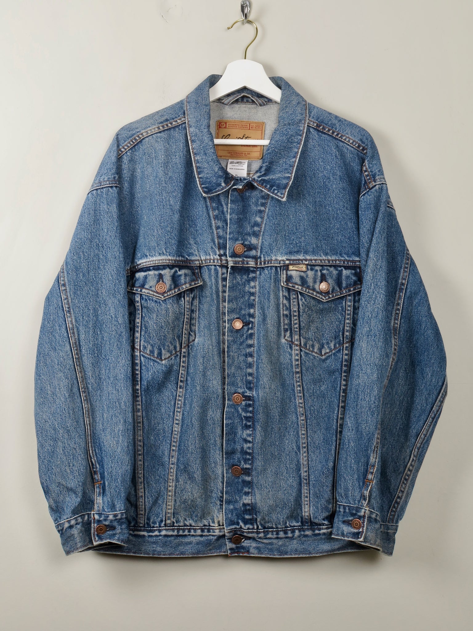 Men's Vintage Levis Denim Jacket XL - The Harlequin