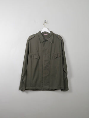 Men's Vintage Green Army Jacket M - The Harlequin