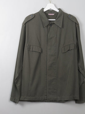 Men's Vintage Green Army Jacket M - The Harlequin