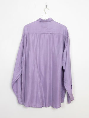 Men's Vintage Silk Lilac Shirt XL