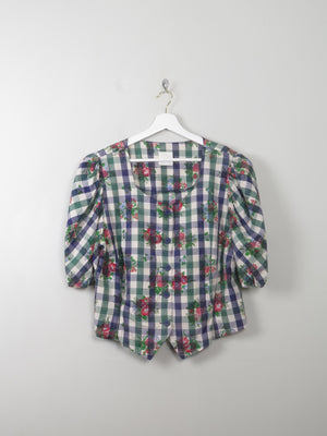 Women's Vintage Austrian  Blouse XL - The Harlequin