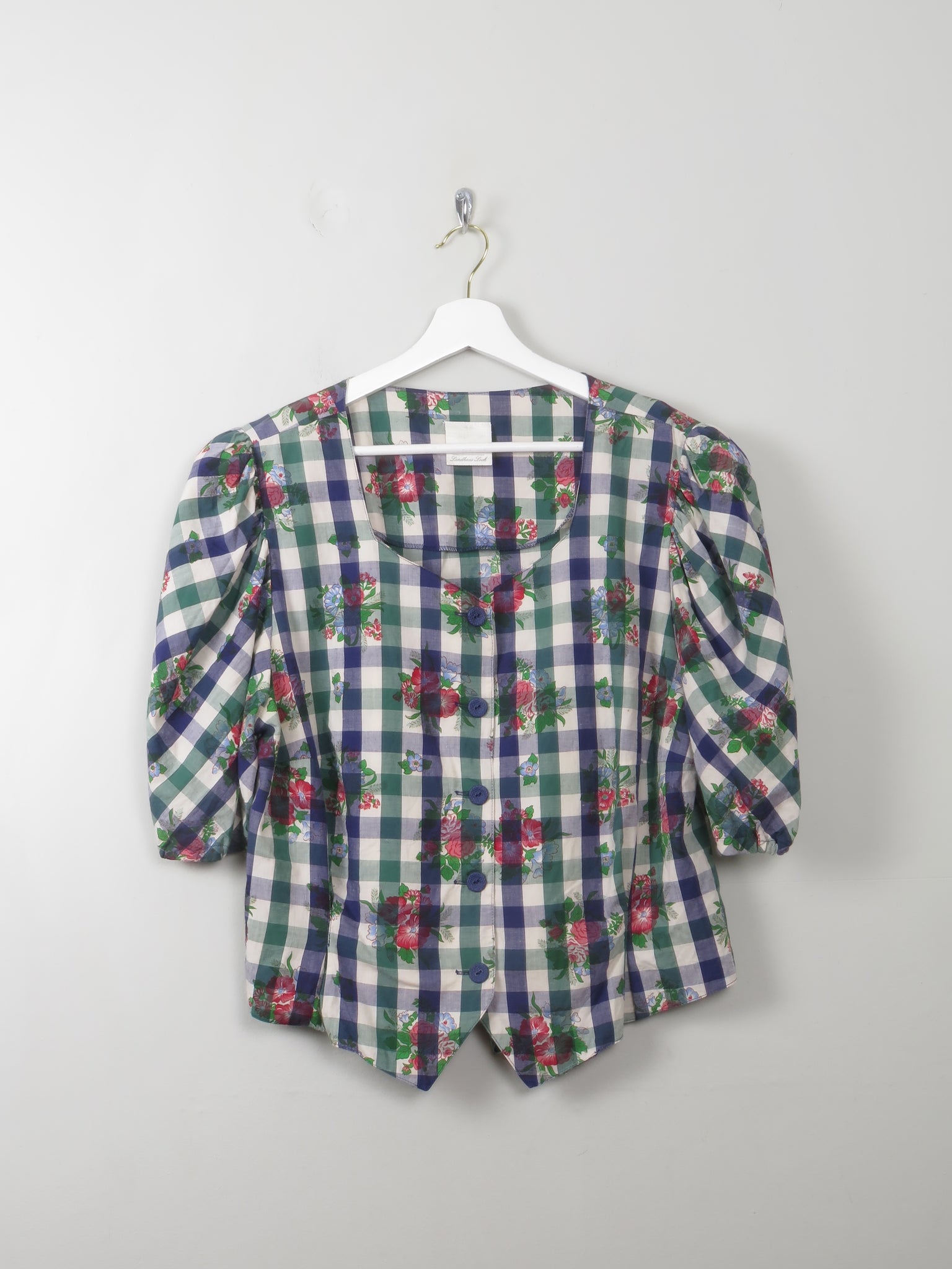 Women's Vintage Austrian  Blouse XL - The Harlequin