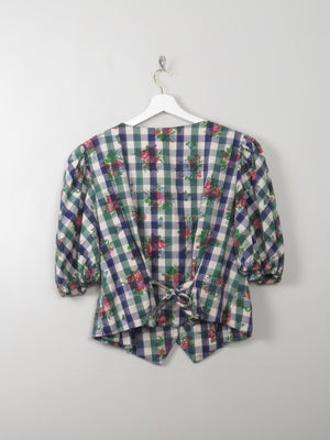 Women's Vintage Austrian  Blouse XL - The Harlequin