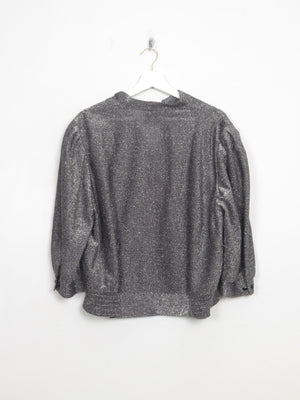 Vintage Silver Lurex Blouse L/XL