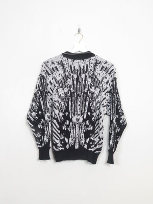 Women's Vintage Silver & Black Jumper S/M