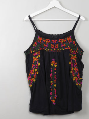 Vintage Style Embroidered Ethnic Style Top L - The Harlequin