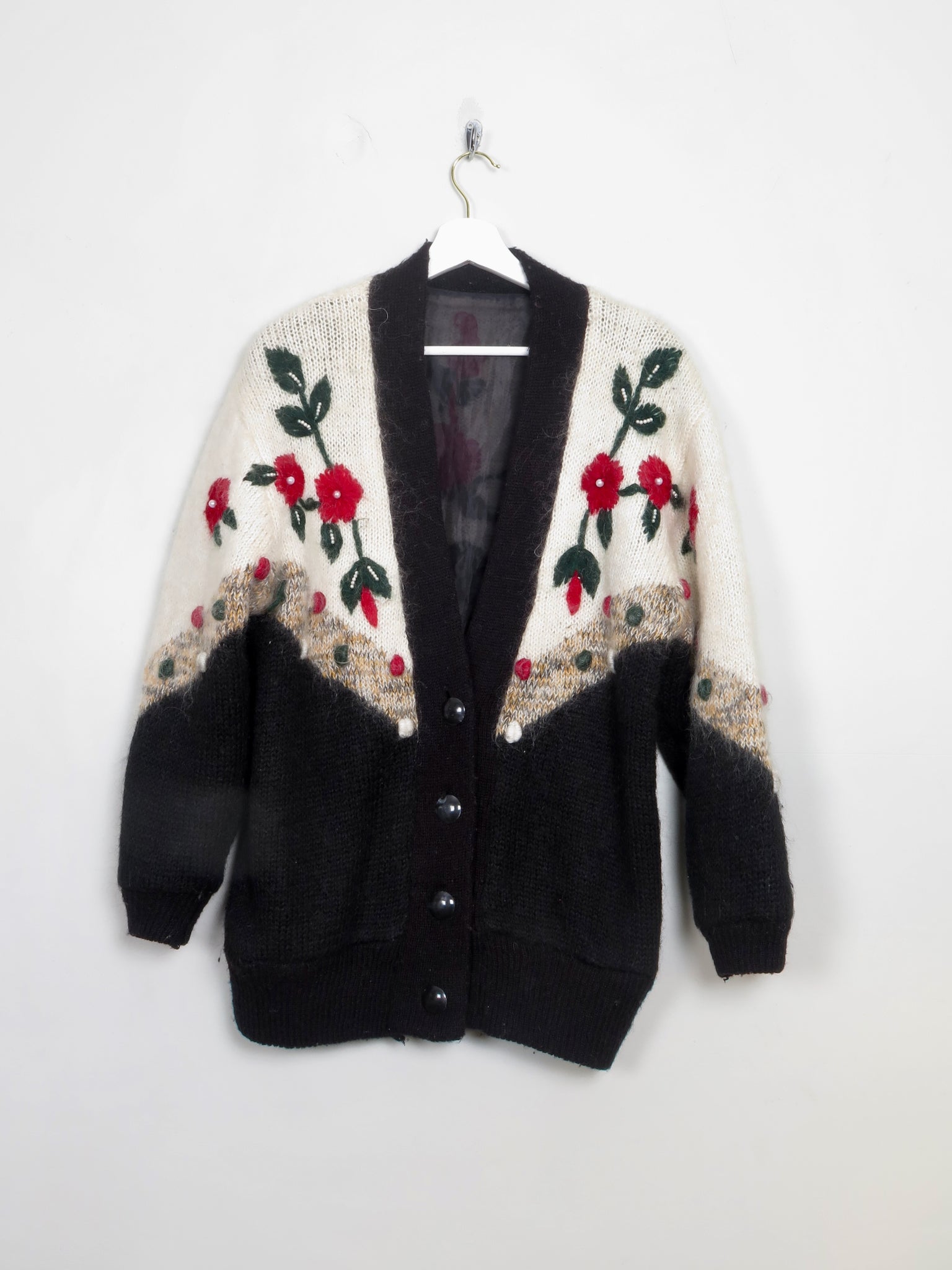 Women's Vintage Mohair 80s Cardigan S/M