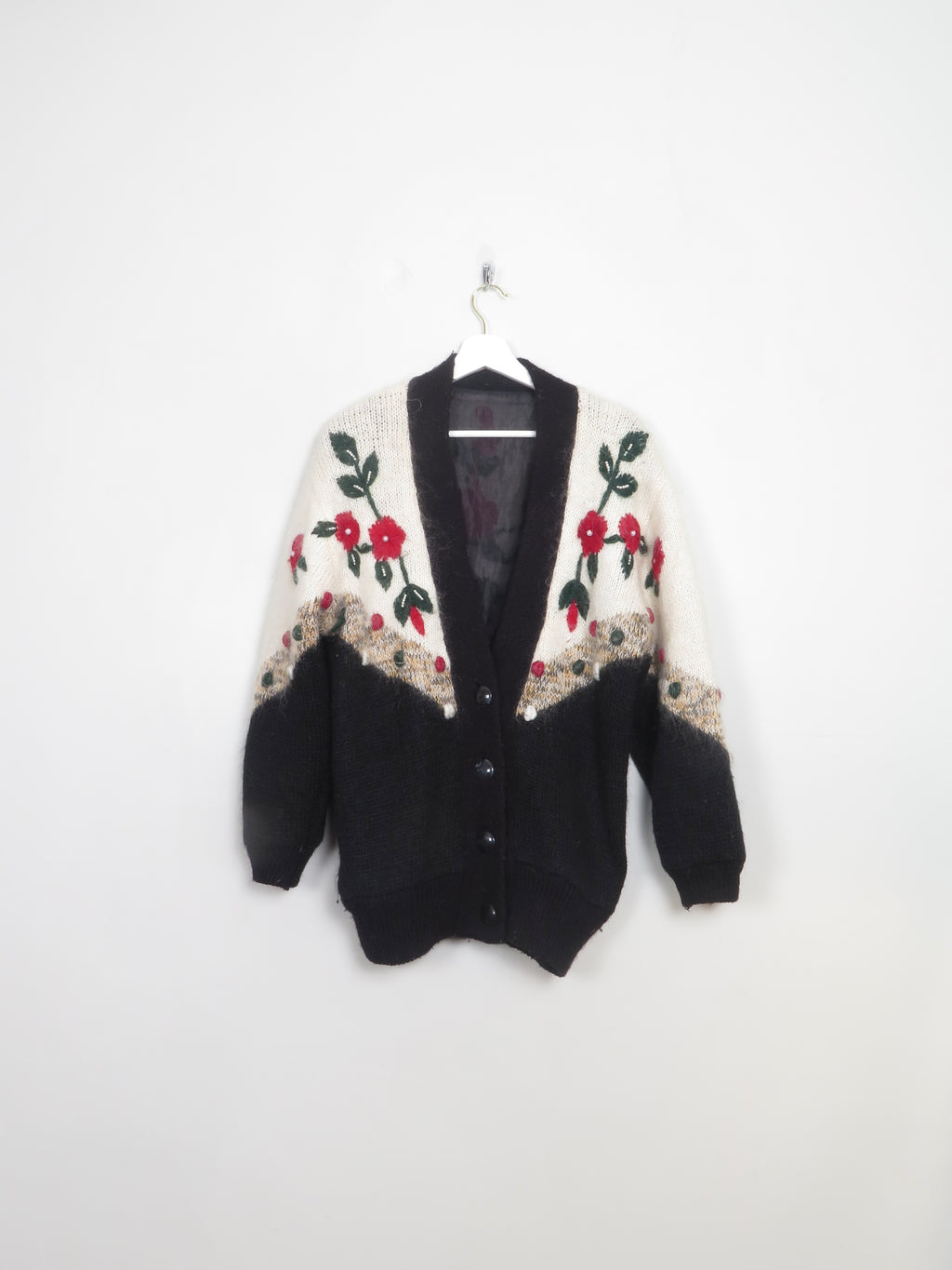 Women's Vintage Mohair 80s Cardigan S/M