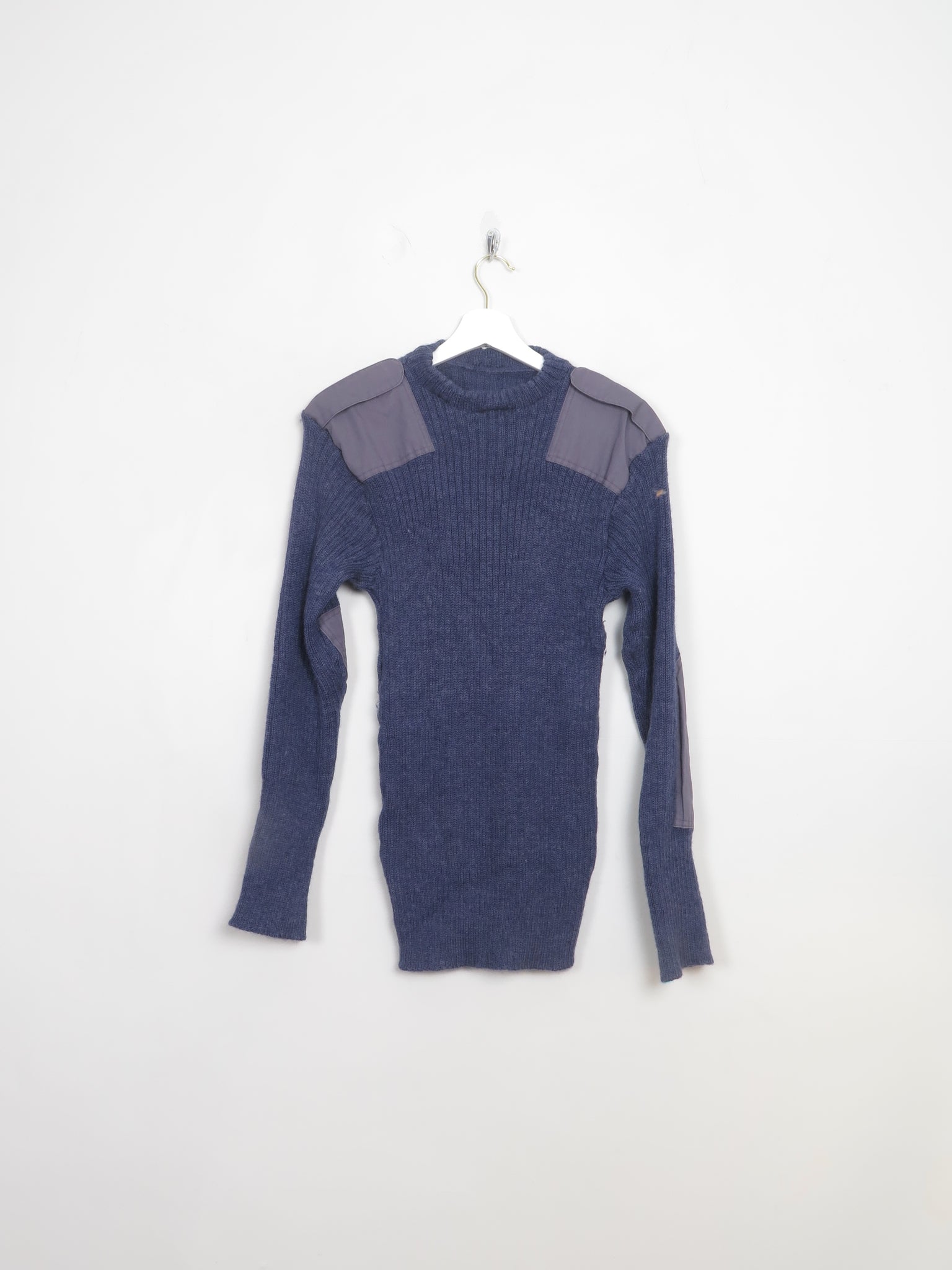 Vintage Men's Blue Army Jumper M/L
