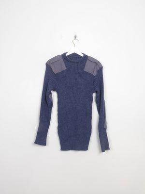 Vintage Men's Blue Army Jumper M/L