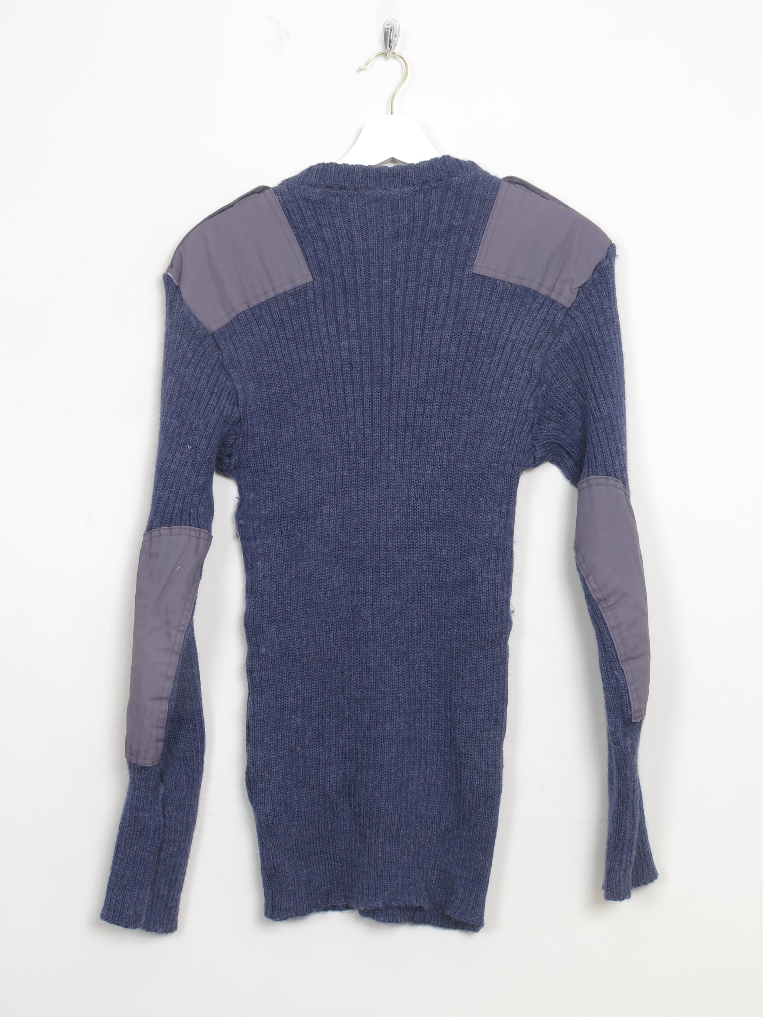Vintage Men's Blue Army Jumper M/L