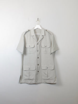 Men's Green Safari Shirt/jacket L - The Harlequin